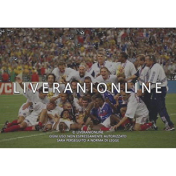 12/07/1998 CAMPIONATO DEL MONDO FRANCIA 98 STADIO SAINT DENIS NELLA FOTO FRANCIA CAMPIONE DEL MONDO AG ALDO LIVERANI S A S