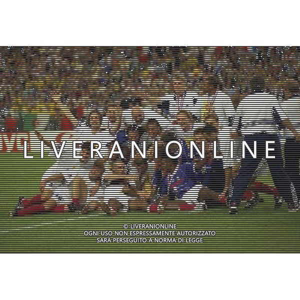 12/07/1998 CAMPIONATO DEL MONDO FRANCIA 98 STADIO SAINT DENIS NELLA FOTO FRANCIA CAMPIONE DEL MONDO AG ALDO LIVERANI S A S