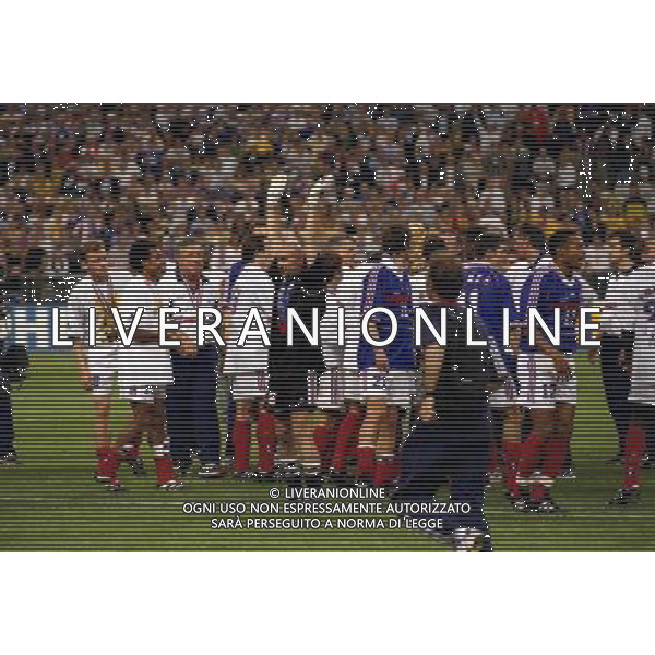 12/07/1998 CAMPIONATO DEL MONDO FRANCIA 98 STADIO SAINT DENIS NELLA FOTO FRANCIA CAMPIONE DEL MONDO AG ALDO LIVERANI S A S