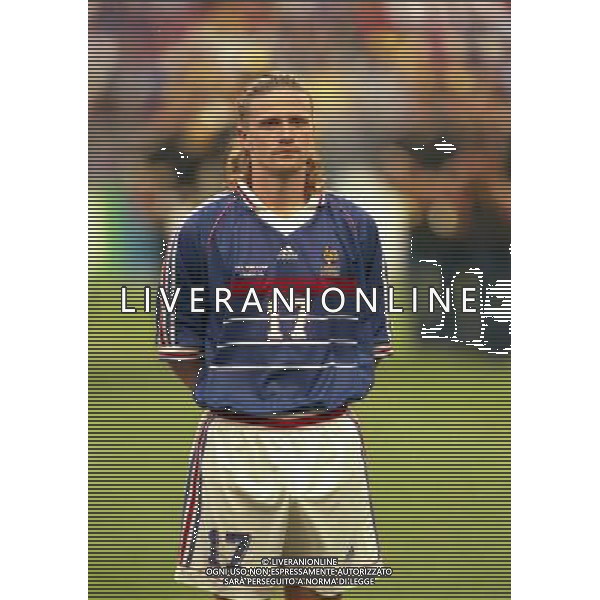 12/07/1998 CAMPIONATO DEL MONDO FRANCIA 98 STADIO SAINT DENIS NELLA FOTO EMMANUEL PETIT AG ALDO LIVERANI S A S