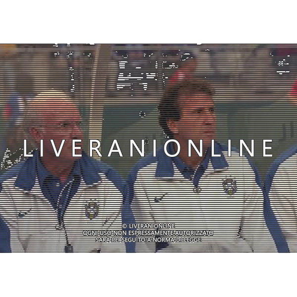 12/07/1998 CAMPIONATO DEL MONDO FRANCIA 98 STADIO SAINT DENIS NELLA FOTO Mario ZAGALLO-ARTUR ZICO AG ALDO LIVERANI S A S