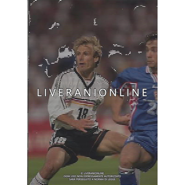 GERMANIA CROAZIA CAMPIONATO DEL MONDO FRANCIA 1998-04/07/1998 NELLA FOTO JUERGEN KLINSMANN AG ALDO LIVERANI S A S