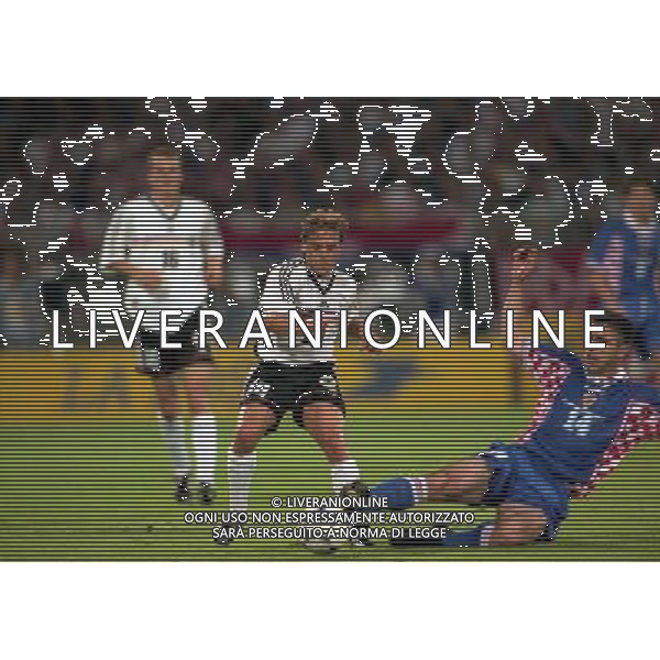 GERMANIA CROAZIA CAMPIONATO DEL MONDO FRANCIA 1998-04/07/1998 NELLA FOTO THOMAS HASSLER AG ALDO LIVERANI S A S