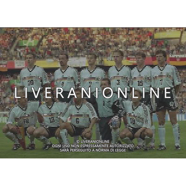 CAMPIONATO DEL MONDO 1998 GERMANIA-USA 15/06/1998 NELLA FOTO FORMAZIONE GERMANIA AG ALDO LIVERANI S A S