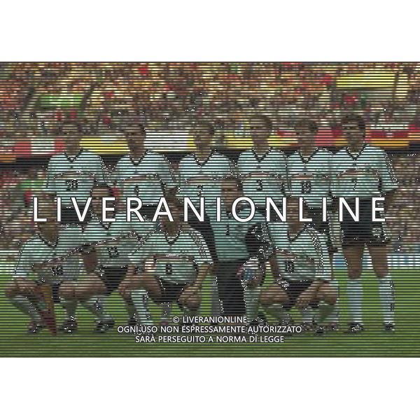 CAMPIONATO DEL MONDO 1998 GERMANIA-USA 15/06/1998 NELLA FOTO FORMAZIONE GERMANIA AG ALDO LIVERANI S A S