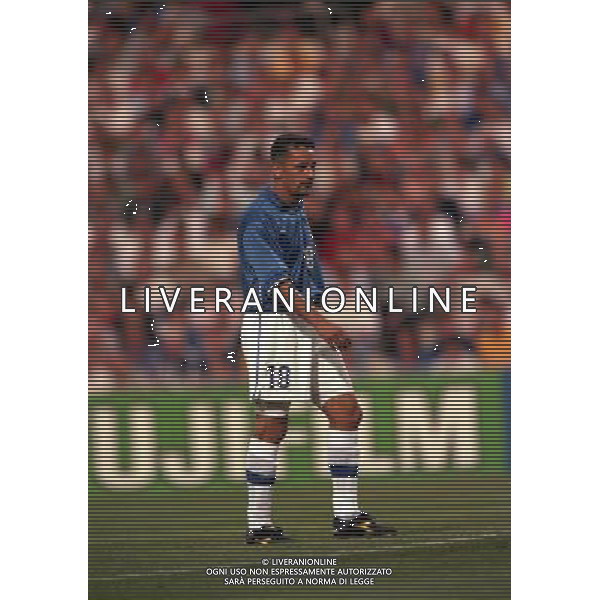 ITALIA CAMERUN CAMPIONATO DEL MONDO FRANCIA 98 NELLA FOTO ROBERTO BAGGIO AG ALDO LIVERANI S A S