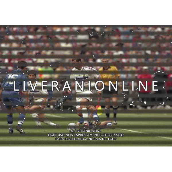 ITALIA FRANCIA CAMPIONATO DEL MONDO FRANCIA 98 QUARTI DI FINALE NELLA FOTO ZINEDINE ZIDANE AG ALDO LIVERANI S A S