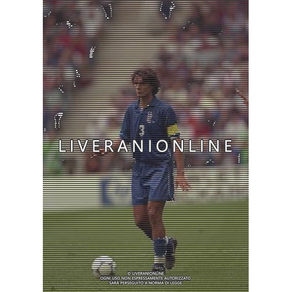 ITALIA FRANCIA CAMPIONATO DEL MONDO FRANCIA 98 QUARTI DI FINALE NELLA FOTO PAOLO MALDINI AG ALDO LIVERANI S A S