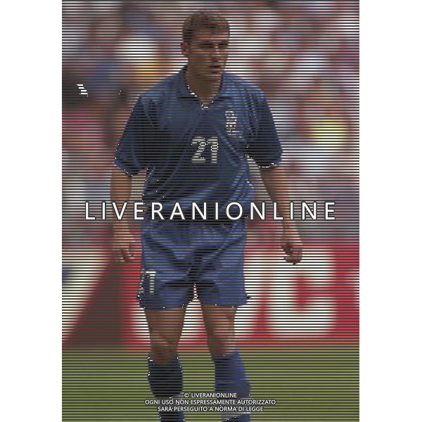 ITALIA FRANCIA CAMPIONATO DEL MONDO FRANCIA 98 QUARTI DI FINALE NELLA FOTO CHRISTIAN VIERI AG ALDO LIVERANI S A S