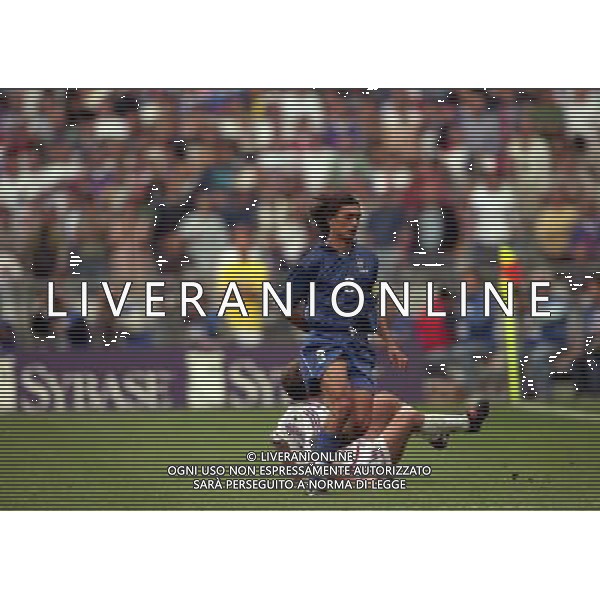 ITALIA FRANCIA CAMPIONATO DEL MONDO FRANCIA 98 QUARTI DI FINALE NELLA FOTO PAOLO MALDINI AG ALDO LIVERANI S A S