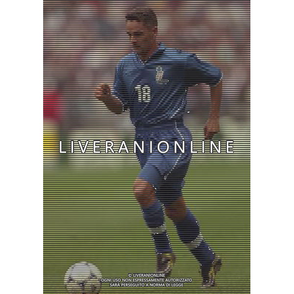ITALIA FRANCIA CAMPIONATO DEL MONDO FRANCIA 98 QUARTI DI FINALE NELLA FOTO ROBERTO BAGGIO AG ALDO LIVERANI S A S