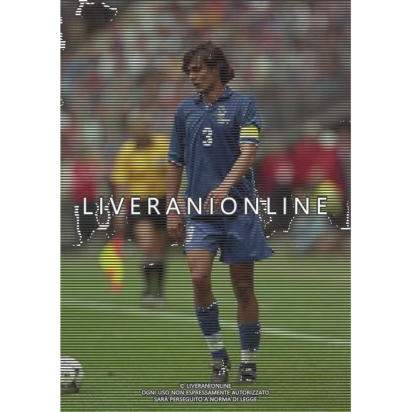 ITALIA FRANCIA CAMPIONATO DEL MONDO FRANCIA 98 QUARTI DI FINALE NELLA FOTO PAOLO MALDINI AG ALDO LIVERANI S A S