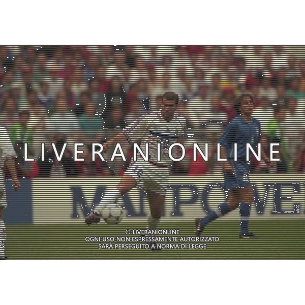 ITALIA FRANCIA CAMPIONATO DEL MONDO FRANCIA 98 QUARTI DI FINALE NELLA FOTO ZINEDINE ZIDANE AG ALDO LIVERANI S A S