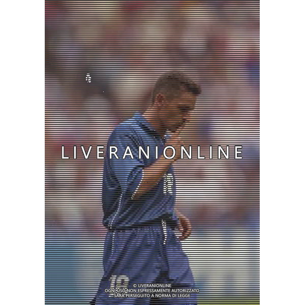 ITALIA FRANCIA CAMPIONATO DEL MONDO FRANCIA 98 QUARTI DI FINALE NELLA FOTO ROBERTO BAGGIO AG ALDO LIVERANI S A S