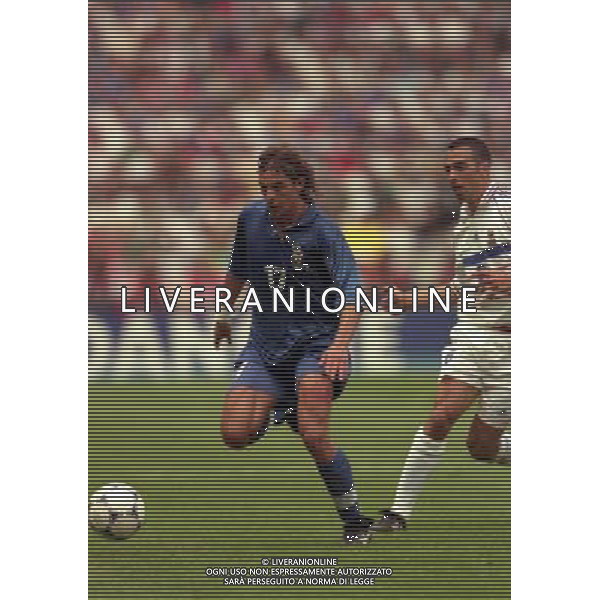 ITALIA FRANCIA CAMPIONATO DEL MONDO FRANCIA 98- 03/07/1998 STADIO SAINT DENIS NELLA FOTO Francesco MORIERO AG ALDO LIVERANI S A S