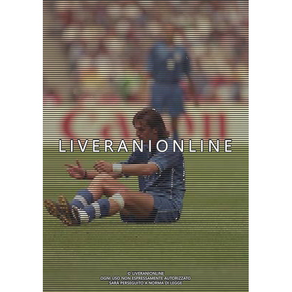 ITALIA FRANCIA CAMPIONATO DEL MONDO FRANCIA 98- 03/07/1998 STADIO SAINT DENIS NELLA FOTO Dino BAGGIO AG ALDO LIVERANI S A S