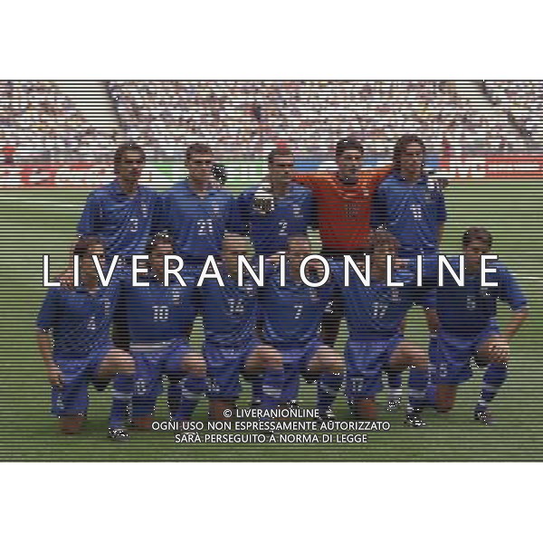 ITALIA FRANCIA CAMPIONATO DEL MONDO FRANCIA 98- 03/07/1998 STADIO SAINT DENIS NELLA FOTO FORMAZIONE ITALIA AG ALDO LIVERANI S A S