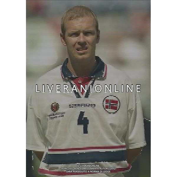 ITALIA NORVEGIA CAMPIONATO DEL MONDO FRANCIA 98 NELLA FOTO Henning Berg AG ALDO LIVERANI S A S