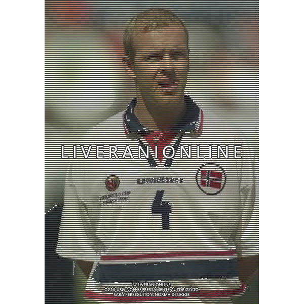 ITALIA NORVEGIA CAMPIONATO DEL MONDO FRANCIA 98 NELLA FOTO Henning Berg AG ALDO LIVERANI S A S