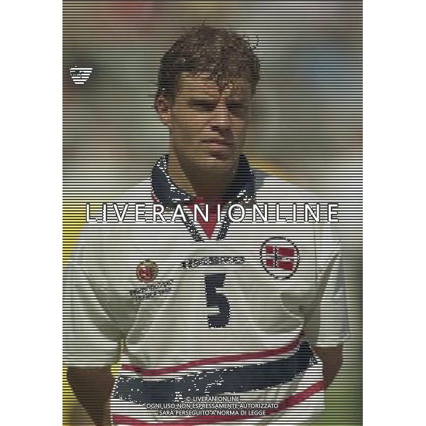 ITALIA NORVEGIA CAMPIONATO DEL MONDO FRANCIA 98 NELLA FOTO Stig BJORNEBYE AG ALDO LIVERANI S A S