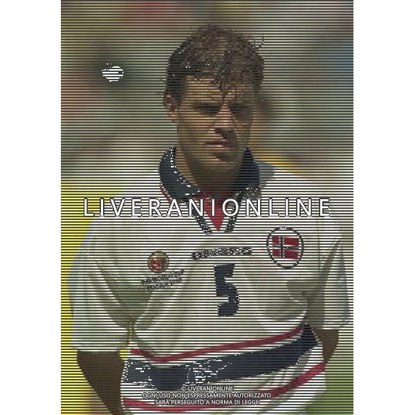 ITALIA NORVEGIA CAMPIONATO DEL MONDO FRANCIA 98 NELLA FOTO Stig BJORNEBYE AG ALDO LIVERANI S A S