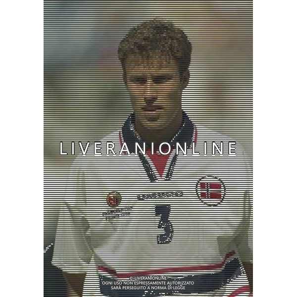 ITALIA NORVEGIA CAMPIONATO DEL MONDO FRANCIA 98 NELLA FOTO Ronny Johnsen AG ALDO LIVERANI S A S