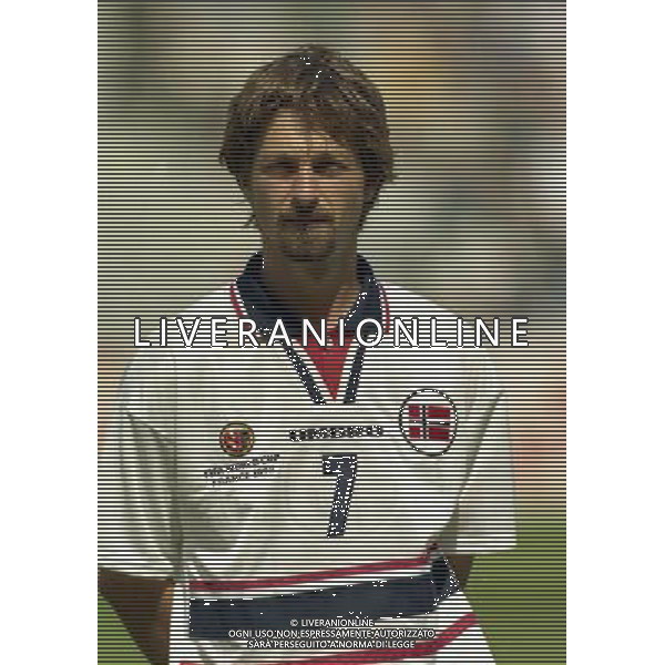 ITALIA NORVEGIA CAMPIONATO DEL MONDO FRANCIA 98 NELLA FOTO ERIK MYKLAND AG ALDO LIVERANI S A S