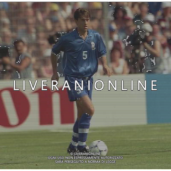 ITALIA NORVEGIA CAMPIONATO DEL MONDO FRANCIA 98 NELLA FOTO ALESSANDRO COSTACURTA AG ALDO LIVERANI S A S