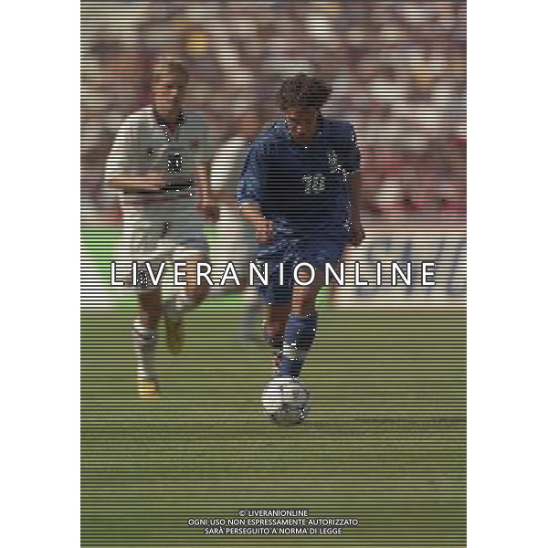 ITALIA NORVEGIA CAMPIONATO DEL MONDO FRANCIA 98 NELLA FOTO ALESSANDRO DEL PIERO AG ALDO LIVERANI S A S