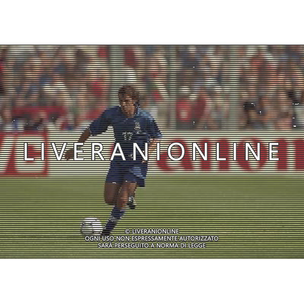ITALIA NORVEGIA CAMPIONATO DEL MONDO FRANCIA 98 NELLA FOTO FRANCESCO MORIERO AG ALDO LIVERANI S A S