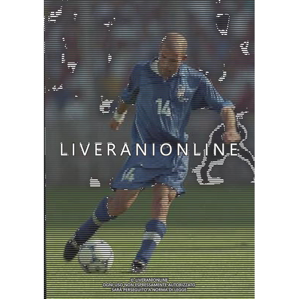 ITALIA NORVEGIA CAMPIONATO DEL MONDO FRANCIA 98 NELLA FOTO LUIGI DI BIAGIO AG ALDO LIVERANI S A S