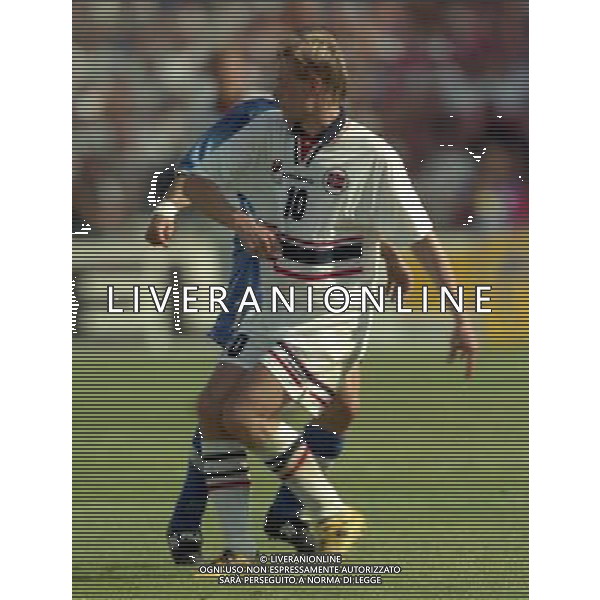 ITALIA NORVEGIA CAMPIONATO DEL MONDO FRANCIA 98 NELLA FOTO Kjetil AndrŽ Rekdal AG ALDO LIVERANI S A S