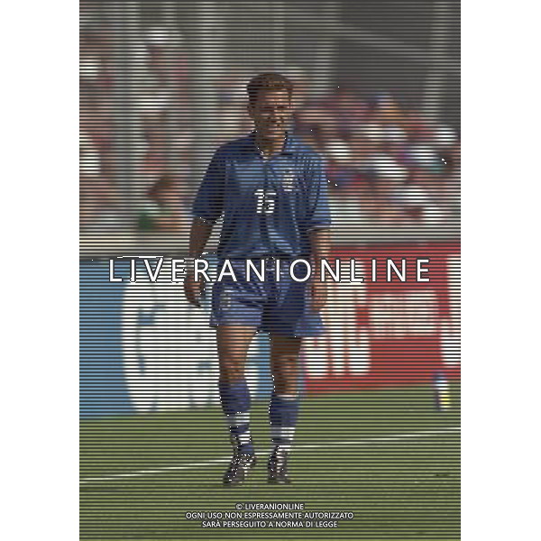 ITALIA NORVEGIA CAMPIONATO DEL MONDO FRANCIA 98 NELLA FOTO ANGELO DI LIVIO AG ALDO LIVERANI S A S