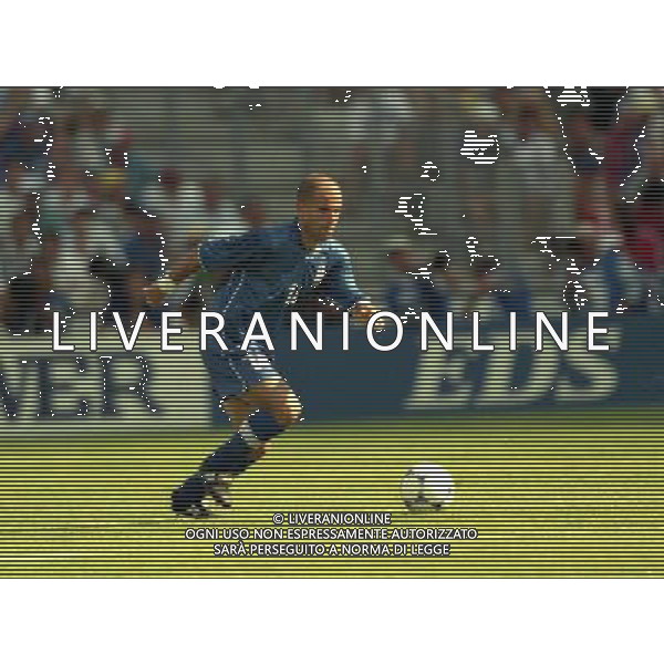 ITALIA NORVEGIA CAMPIONATO DEL MONDO FRANCIA 98 NELLA FOTO LUIGI DI BIAGIO AG ALDO LIVERANI S A S
