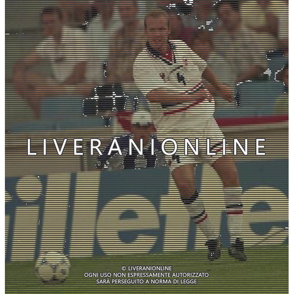 ITALIA NORVEGIA CAMPIONATO DEL MONDO FRANCIA 98 NELLA FOTO Henning Berg AG ALDO LIVERANI S A S