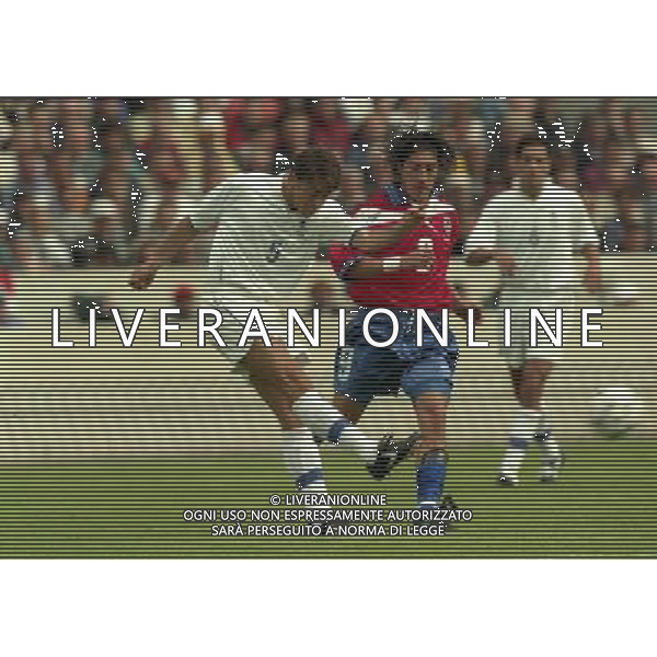 ITALIA-CILE CAMPIONATO DEL MONDO FRANCIA 1998 NELLA FOTO ALESSANDRO COSTACURTA-IVAN ZAMORANO AG ALDO LIVERANI S A S