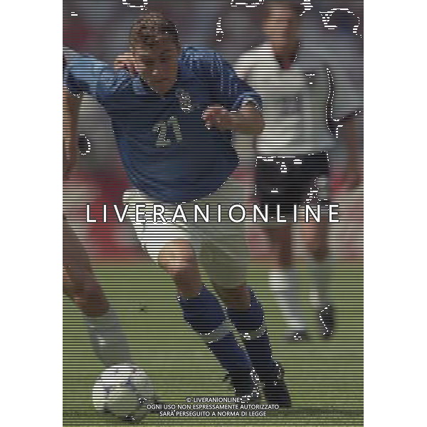 ITALIA AUSTRIA CAMPIONATO DEL MONDO FRANCIA 98 NELLA FOTO CHRISTIAN VIERI AG ALDO LIVERANI S A S
