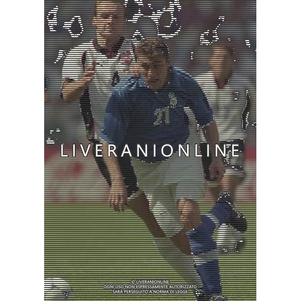ITALIA AUSTRIA CAMPIONATO DEL MONDO FRANCIA 98 NELLA FOTO CHRISTIAN VIERI AG ALDO LIVERANI S A S