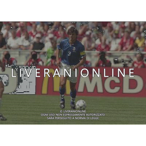 ITALIA AUSTRIA CAMPIONATO DEL MONDO FRANCIA 98 NELLA FOTO PAOLO MALDINI AG ALDO LIVERANI S A S
