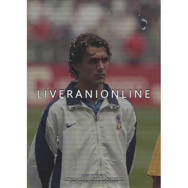 ITALIA AUSTRIA CAMPIONATO DEL MONDO FRANCIA 98 NELLA FOTO PAOLO MALDINI AG ALDO LIVERANI S A S