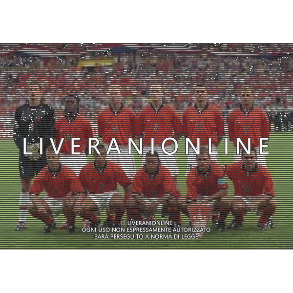 CAMPIONATO DEL MONDO FRANCIA 98-STADIO DI TOLOSA 29/06/1998 NELLA FOTO FORMAZIONE OLANDA AG ALDO LIVERANI S A S