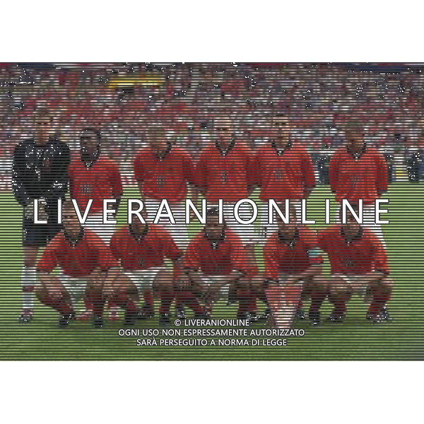 CAMPIONATO DEL MONDO FRANCIA 98-STADIO DI TOLOSA 29/06/1998 NELLA FOTO FORMAZIONE OLANDA AG ALDO LIVERANI S A S