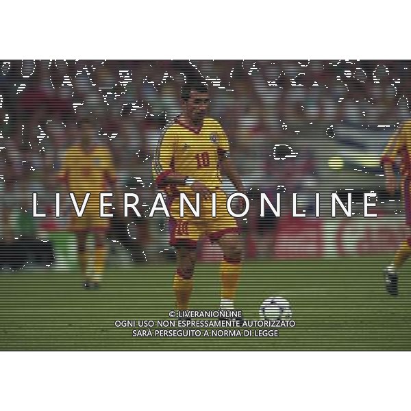 ROMANIA INGHILTERRA CAMPIONATO DEL MONDO FRANCIA 98-22-06-1998 NELLA FOTO GHEORGHE HAGI AG ALDO LIVERANI S A S