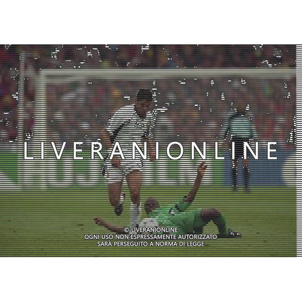 13/06/1998 CAMPIONATO DEL MONDO FRANCIA 98 SPAGNA -NIGERIA NELLA FOTO Fernando HIERRO AG ALDO LIVERANI S A S