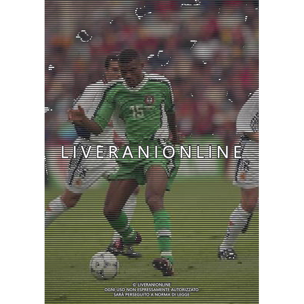 13/06/1998 CAMPIONATO DEL MONDO FRANCIA 98 SPAGNA -NIGERIA NELLA FOTO Sunday OLISEH AG ALDO LIVERANI S A S