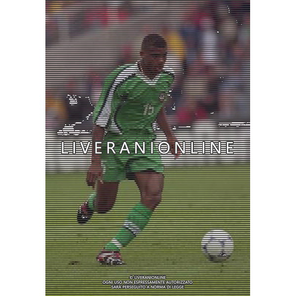 13/06/1998 CAMPIONATO DEL MONDO FRANCIA 98 SPAGNA -NIGERIA NELLA FOTO Sunday OLISEH AG ALDO LIVERANI S A S