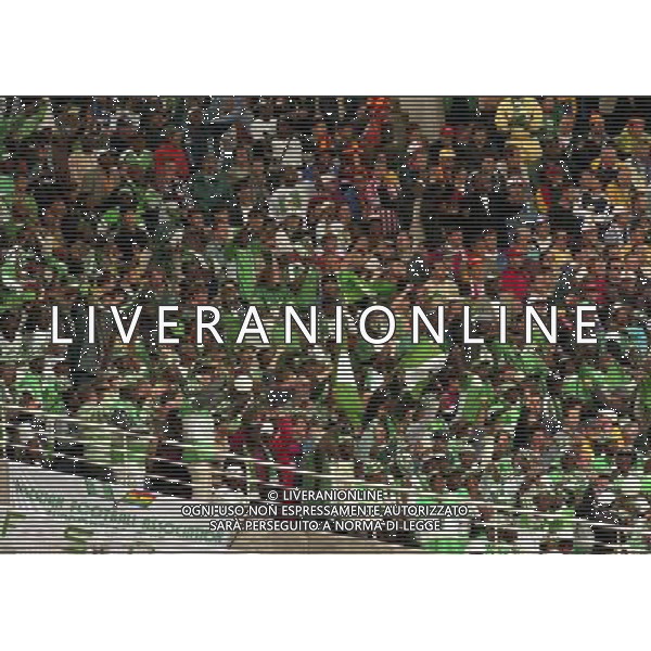13/06/1998 CAMPIONATO DEL MONDO FRANCIA 98 SPAGNA -NIGERIA NELLA FOTO TIFOSI NEGERIA AG ALDO LIVERANI S A S