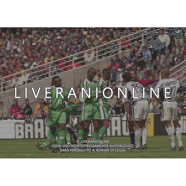 13/06/1998 CAMPIONATO DEL MONDO FRANCIA 98 SPAGNA -NIGERIA NELLA FOTO AZIONE DI GIOCO AG ALDO LIVERANI S A S