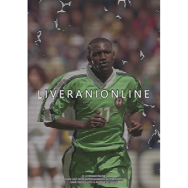 13/06/1998 CAMPIONATO DEL MONDO FRANCIA 98 SPAGNA -NIGERIA NELLA FOTO Garba LAWAL AG ALDO LIVERANI S A S