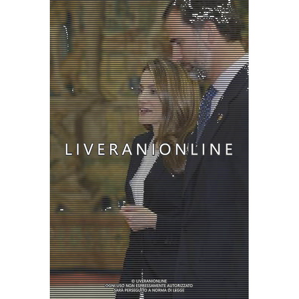 Madrid (16/06//2013).- SS.AA.RR. los principes de Asturias, D. Felipe de Borbon y Da. Letizia Ortiz, presiden la reunion anual con los miembros del patronato de la Fundacion Principe de Asturias. Photo: Alex Cid-Fuentes / ALFAQUI /AGENZIA ALDO LIVERANI SAS - ITALY ONLY - REALI DI SPAGNA: Madrid 16/06/2013 il principe Felipe e la moglie Letizia Ortiz, presiedono la riunione annuale dei membri del consiglio della Fondazione Principe delle Asturie.
